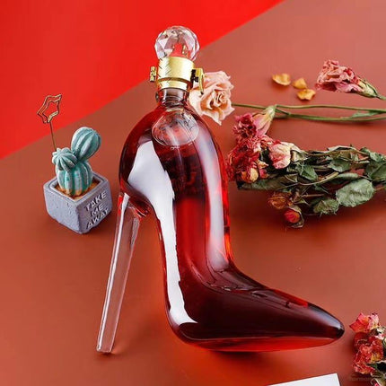 Decantador de Vino y Whisky Vidrio Zapato - Zenithi Hogar