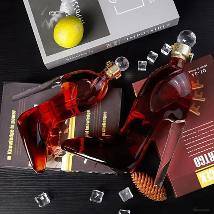 Decantador de Vino y Whisky Vidrio Zapato - Zenithi Hogar