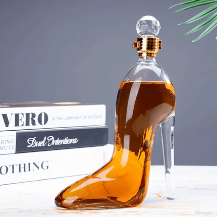Decantador de Vino y Whisky Vidrio Zapato - Zenithi Hogar