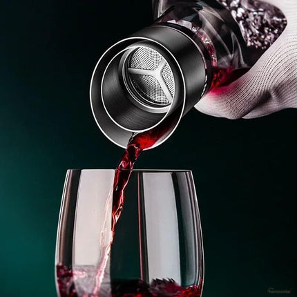 Decantador de Vino Vidrio Iceberg Aerador Home Bar - Zenithi Hogar