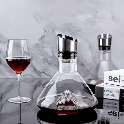 Decantador de Vino Vidrio Iceberg Aerador Home Bar - Zenithi Hogar