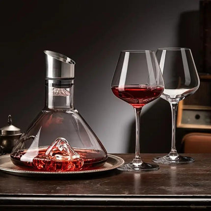 Decantador de Vino Vidrio Iceberg Aerador Home Bar - Zenithi Hogar