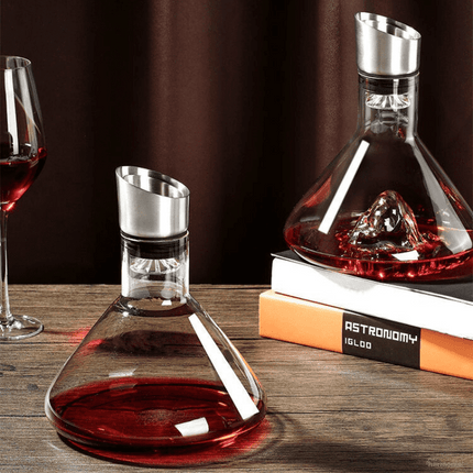 Decantador de Vino Vidrio Iceberg Aerador Home Bar - Zenithi Hogar