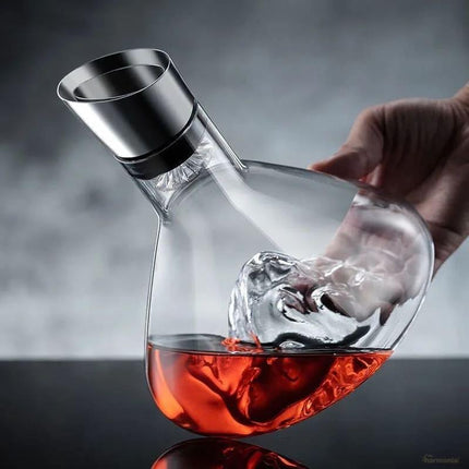 Decantador de Vino Vidrio Iceberg Aerador Home Bar - Zenithi Hogar