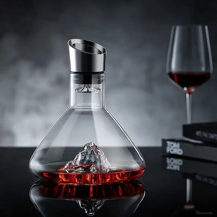 Decantador de Vino Vidrio Iceberg Aerador Home Bar - Zenithi Hogar