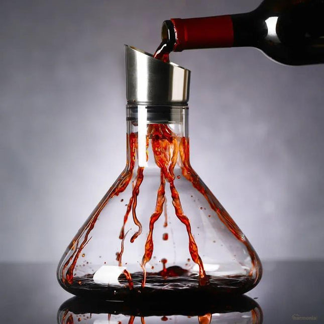 Decantador de Vino Vidrio Iceberg Aerador Home Bar - Zenithi Hogar