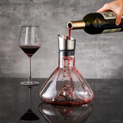 Decantador de Vino Vidrio Iceberg Aerador Home Bar - Zenithi Hogar