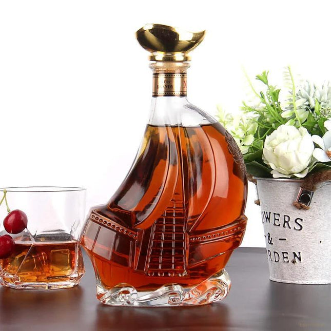 Decantador de Vino y Whisky Vidrio Carabela - Zenithi Hogar