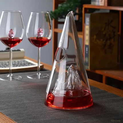Decantador de Vino y Whisky Vidrio Pirámide - Zenithi Hogar