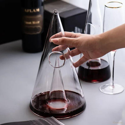 Decantador de Vino y Whisky Vidrio Pirámide - Zenithi Hogar