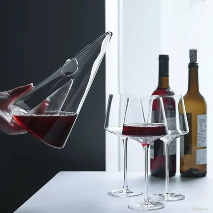 Decantador de Vino y Whisky Vidrio Pirámide - Zenithi Hogar