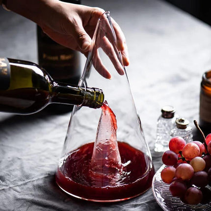 Decantador de Vino y Whisky Vidrio Pirámide - Zenithi Hogar