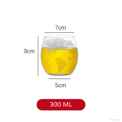 Decantador de Whisky Globo Conjunto Recipiente de Vidrio - Zenithi Hogar