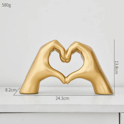 Escultura Decorativa Abstracta Mano Amor