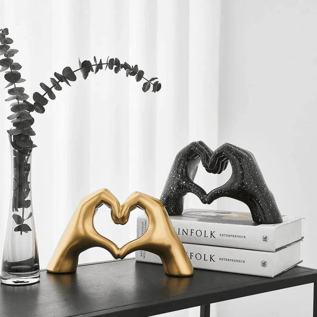 Escultura Decorativa Abstracta Mano Amor
