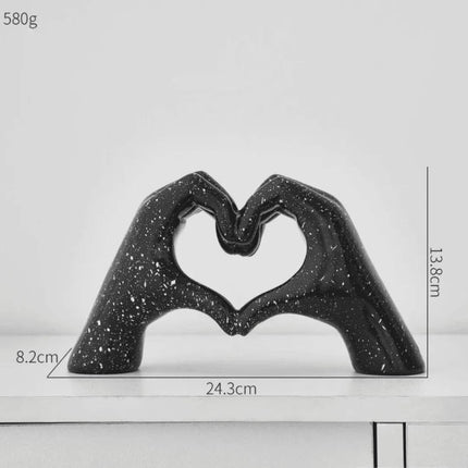 Escultura Decorativa Abstracta Mano Amor