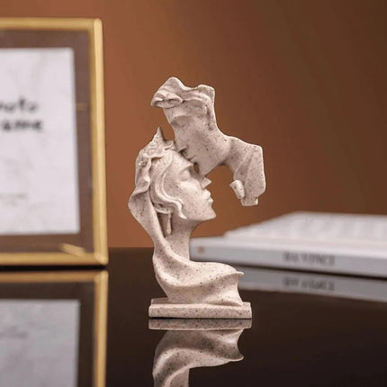 Escultura Decorativa Beso de Lovers Estatuilla 