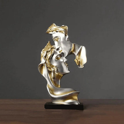 Escultura Decorativa Beso de Lovers Estatuilla 