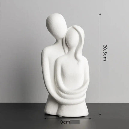 Escultura Decorativa Pareja Enamorada Estátua