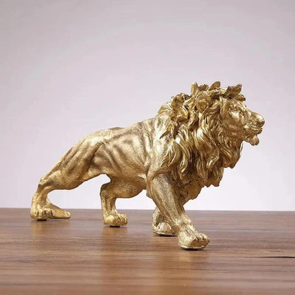 Escultura Decorativa León Estatua para Mesa