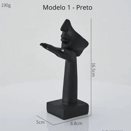 Escultura Decorativa Rostro de Personaje