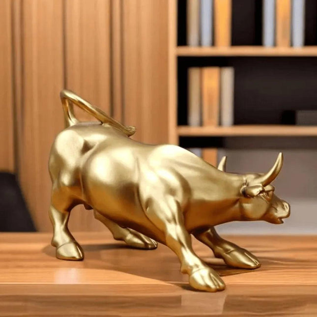 Escultura Decorativa Toro Wall Street