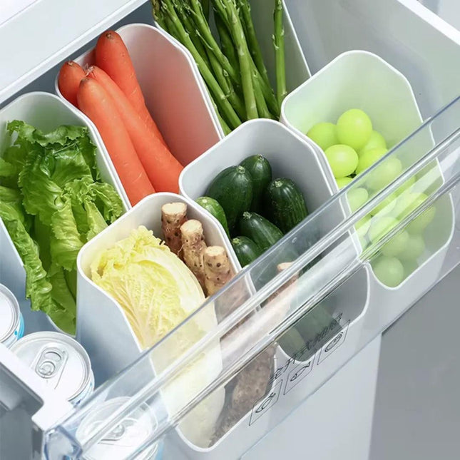 Kit 3 Organizadores de Nevera - Pote Organizador para Cocina