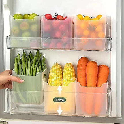 Kit 4 Organizadores de Nevera - Pote Organizador para Cocina 