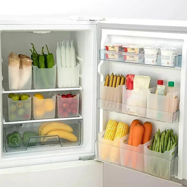 Kit 4 Organizadores de Nevera - Pote Organizador para Cocina 