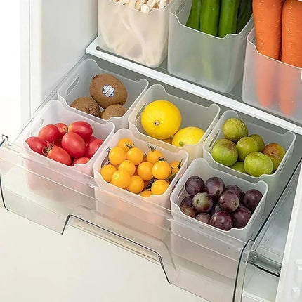 Kit 4 Organizadores de Nevera - Pote Organizador para Cocina 