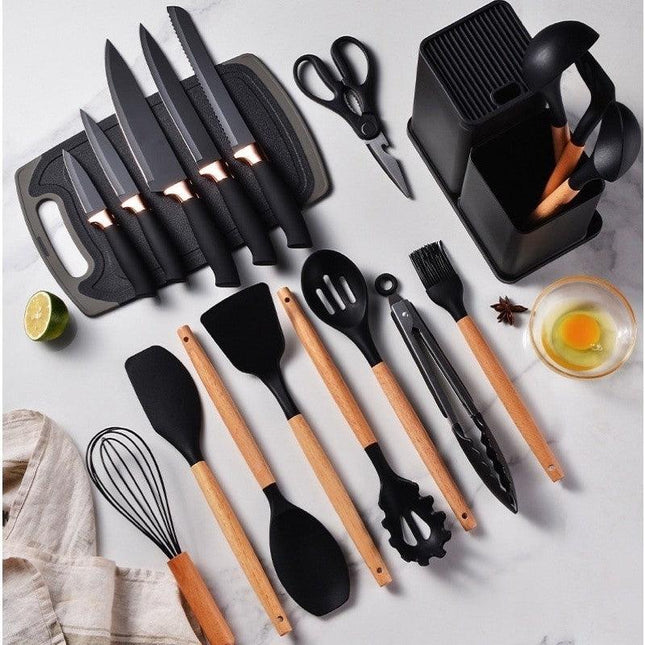Kit de Cocina 19 Piezas de Silicona Premium 