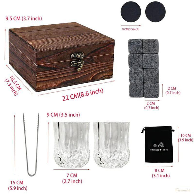 Kit Copas Cubo Whisky de Hielo Pinza -Zenithi Hogar