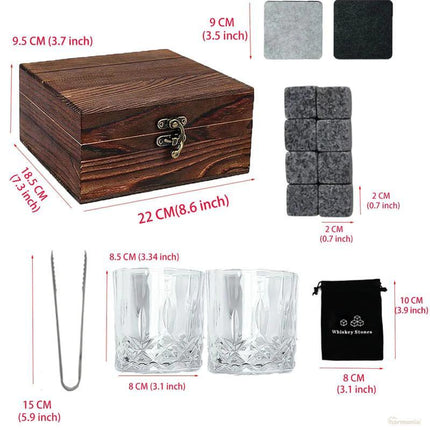 Kit Copas Cubo Whisky de Hielo Pinza -Zenithi Hogar