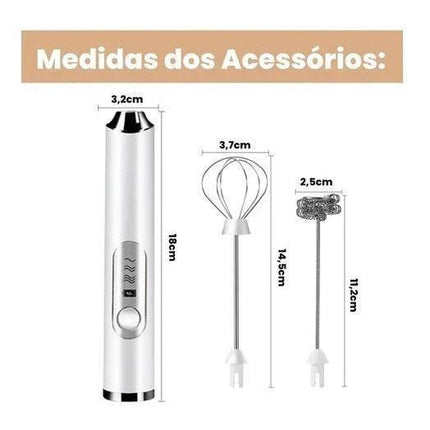Batidora 3 en 1 Batidor de Bebidas Portátil Eléctrico 