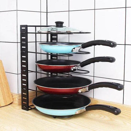 Organizador de Ollas y Tapas para Cocina Armario