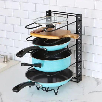 Organizador de Ollas y Tapas para Cocina Armario