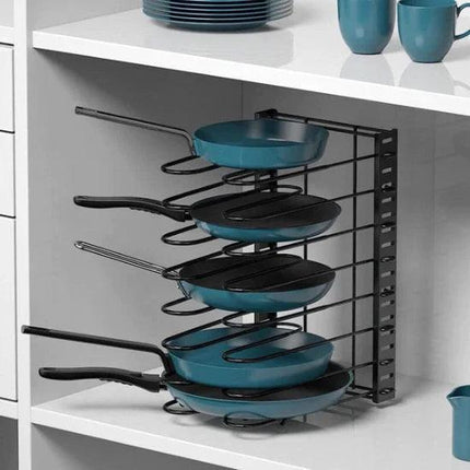 Organizador de Ollas y Tapas para Cocina Armario
