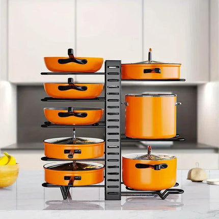 Organizador de Ollas y Tapas para Cocina Armario