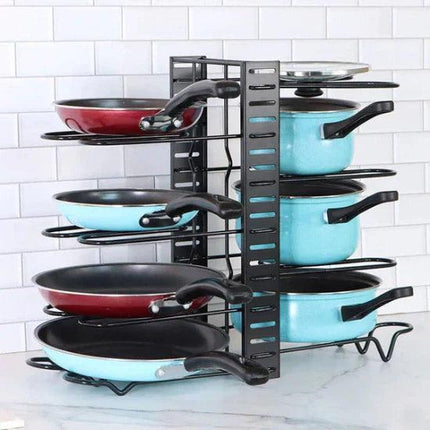 Organizador de Ollas y Tapas para Cocina Armario