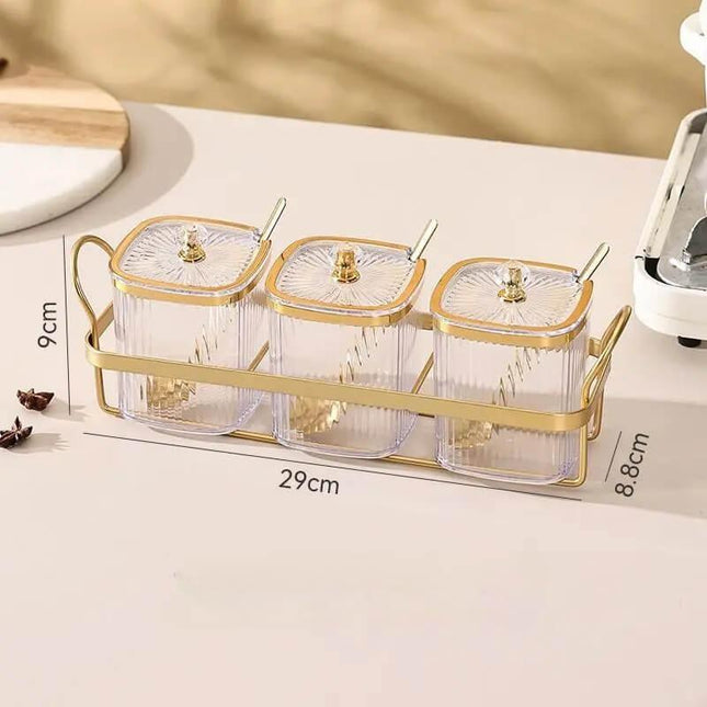 Organizador para Especias de Vidrio - Individual o Kit 3 Pzs 