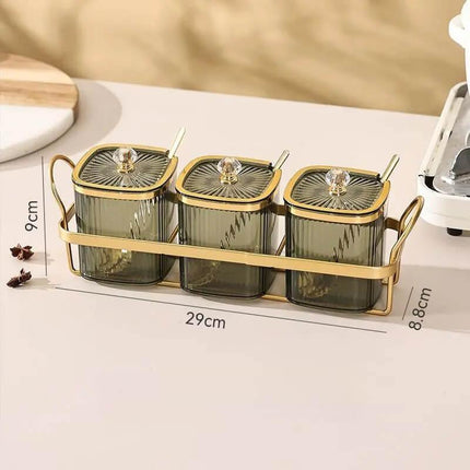 Organizador para Especias de Vidrio - Individual o Kit 3 Pzs 