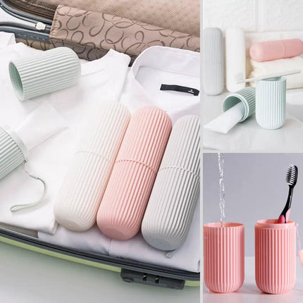 Porta Cepillo de Dientes con Tapa para Viaje