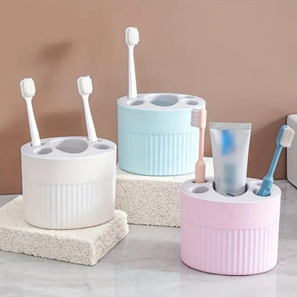 Porta Cepillo de Dientes para Baño y Pasta Elegante