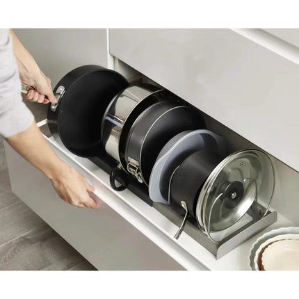 Porta Organizador de Tapas y Sartenes de Cocina - Multiusos 