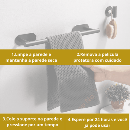 Soporte para toalla de baño para baño moderno