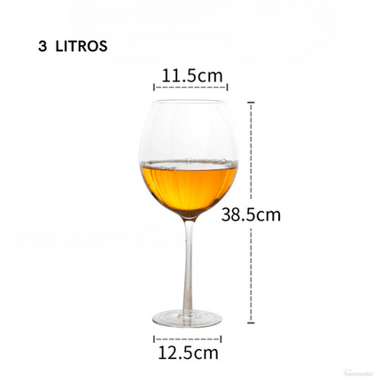 Copa de Vino Cristal Gigante 3 Litros - Zenithi Hogar