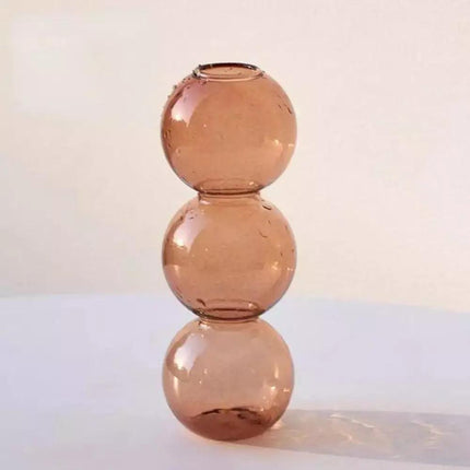 Vaso Decorativo de Vidrio Nórdico para Decoración Sala/Dormitorio