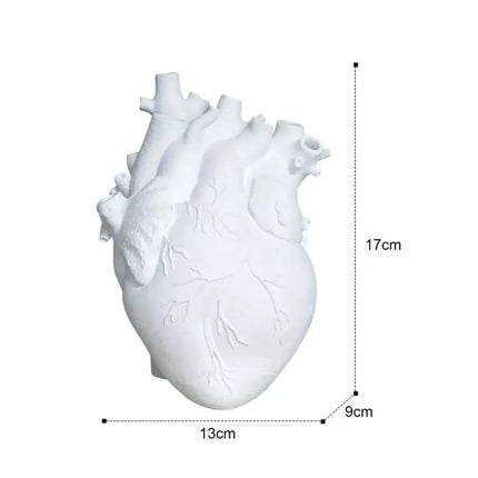 Vaso Decorativo para Sala de Ceramica Corazón